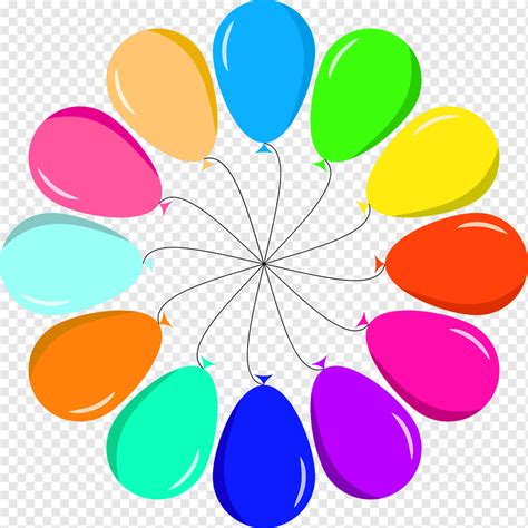 Balloons Colorful Rainbow Art Png Pngwing