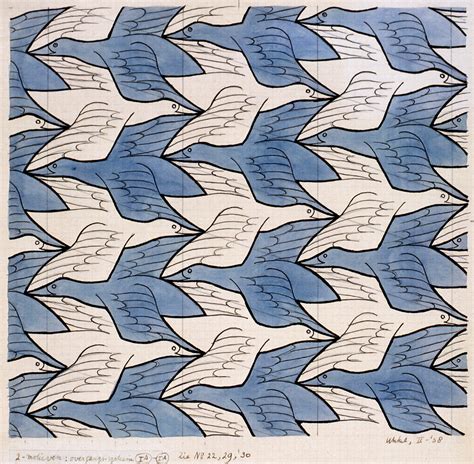 November Escher Art Tessellation Art Mc Escher