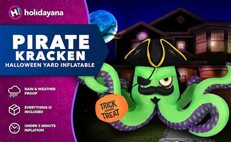 Amazon Holidayana Halloween Inflatables Large Ft Pirate