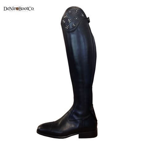 De Niro Salento Riding Boots With Crystal Flowers 495 Add A Touch Of