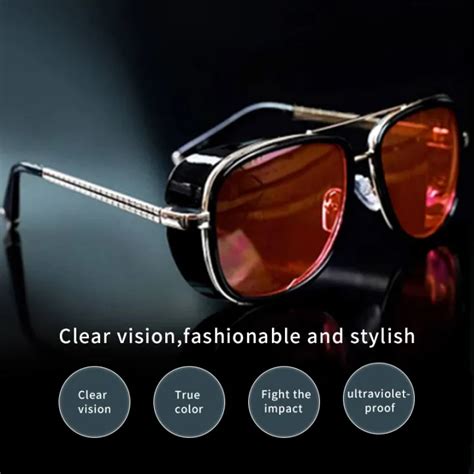 Ready Stock Iron Man 3 Matsuda Tony Stark Sunglasses Men Rossi Coating Retro Vintage Designer