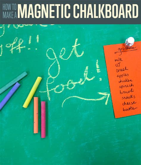 Learn How To Make A Magnetic Chalkboard