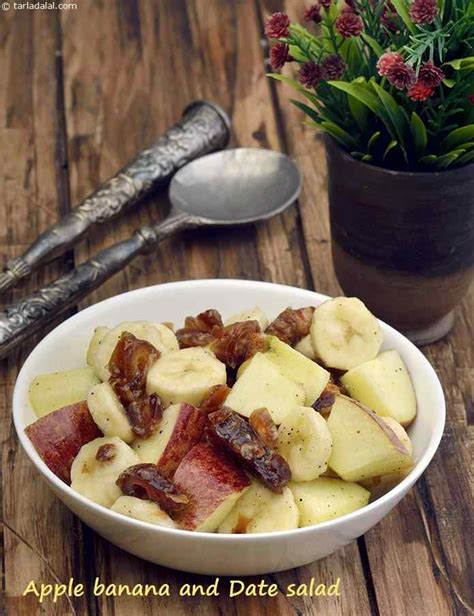 Apple, Banana and Date Salad recipe, Healthy Recipes