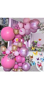 Amazon Soonlyn Retro Pink Balloon Garland Kit 140 Pcs Double