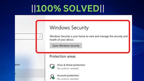 Fix Windows Security Not Opening Working On Windows