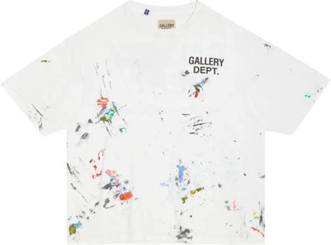 Gallery Dept White Paint Splatter Souvenir T Shirt Inc Style