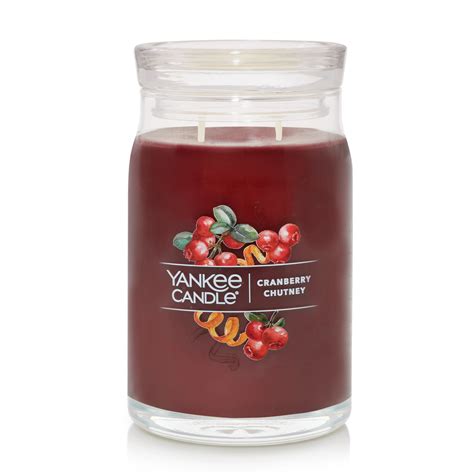 Cranberry Chutney Signature Large Jar Candle Signature Large Jar Candles Yankee Candle