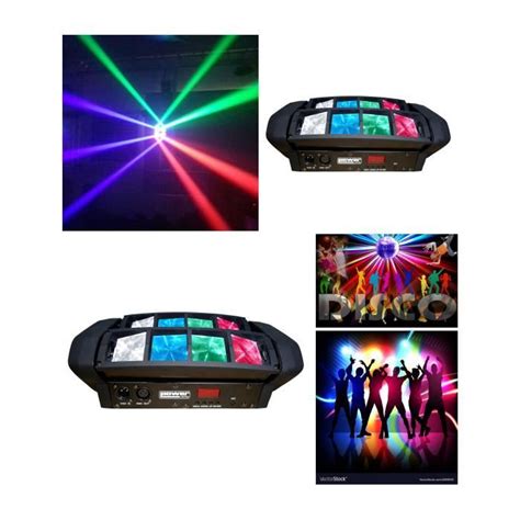 Pack Jeux De Lumiere Spyder Professionnel Dmx X W Puissants Dj Led