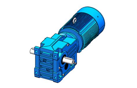 K系列底脚轴伸式安装螺旋锥齿轮减速机3d模型下载三维模型step模型 制造云 产品模型