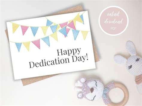 Dedication Card Baby Dedication Card Happy Dedication On Your