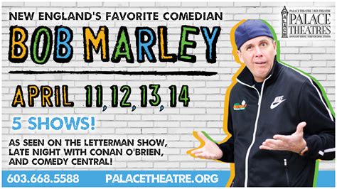 Comedian Bob Marley with Special Guest - The Palace Theatres