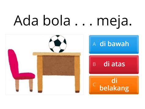 Posisi Atau Letak Suatu Benda Quiz