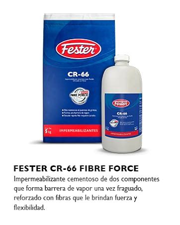 Fester Impermeabilizante Cementoso Cr Fibre Force Gris Kg S Per