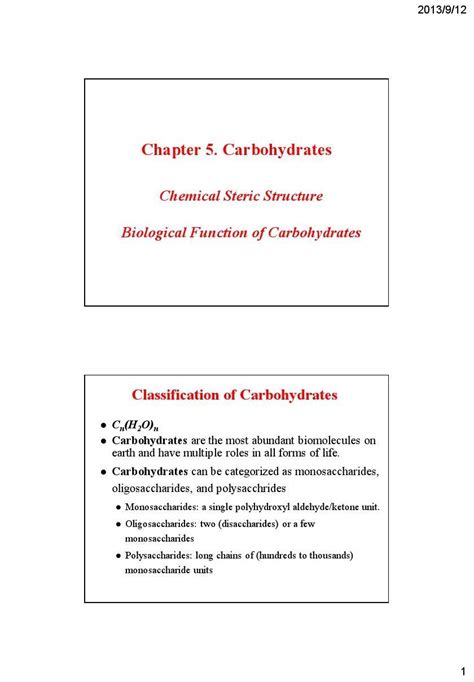 Biochemistry Ch5carbonhydrateword文档在线阅读与下载无忧文档