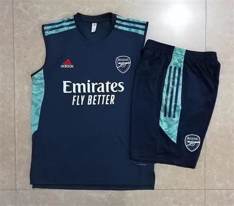 2022 23 Arsenal Royal Blue Thailand Soccer Training Vest Uniform 815