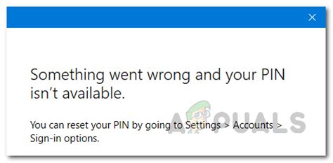 Something went wrong and your PIN isn’t available? Here's how to fix ...