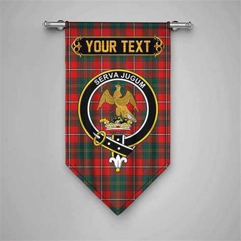 Scottish Hay Modern Clan Crest Tartan Gonfalon Custom Personalized