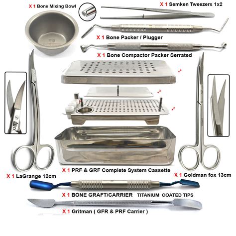 Dental Implant PRF Set Box Instruments Full Kit | Dentcruise