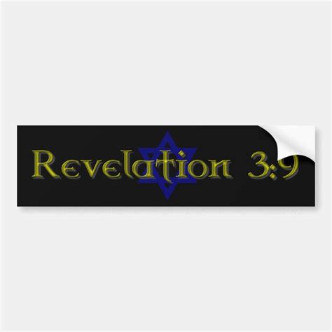 Revelation 3:9 bumper sticker | Zazzle.com