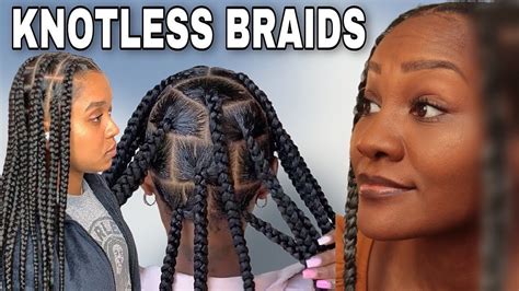 COMO FAZER KNOTLESS BRAIDS SER MULHER FIBRAS YouTube