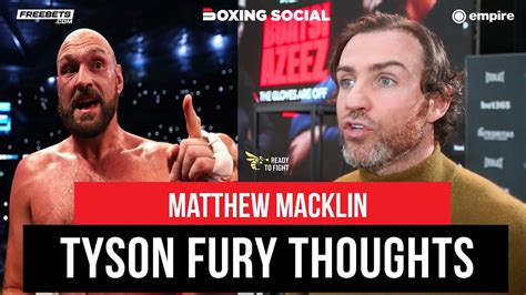 Matt Macklin Responds To Tyson Fury Fading Claims Joshua Buatsi Vs