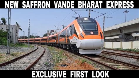 New Saffron Vande Bharat Express Hits Track Before Trail Run Semi