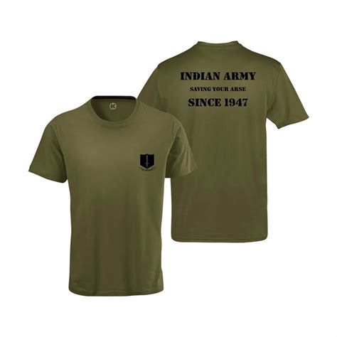 Infantry T Shirt Indian Army Since Men Oliveplanet Private