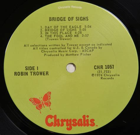 Robin Trower - Bridge Of Sighs - Used Vinyl - High-Fidelity Vinyl ...