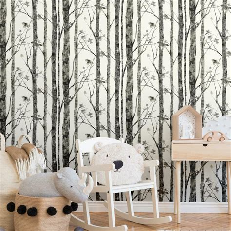 Trees Peel And Stick Wallpaper Roommates Decor