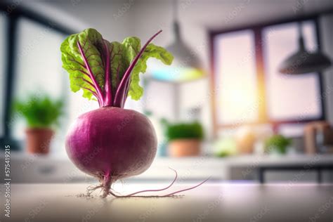 Bright Red Beetroot In The Kitchen A Good Food Source Of Folate Which