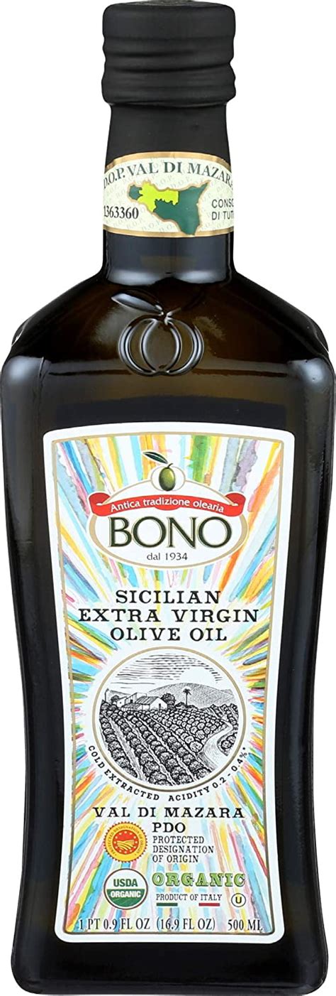 Bono Organic Sicilian Extra Virgin Olive Oil Val Di Mazara Pdo