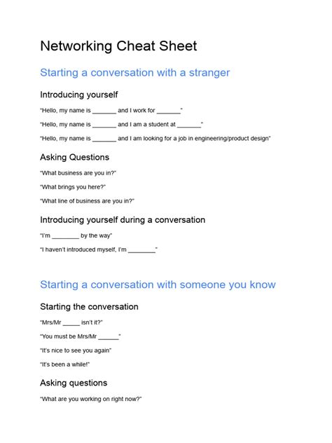 Module 1 Networking Cheat Sheet Pdf