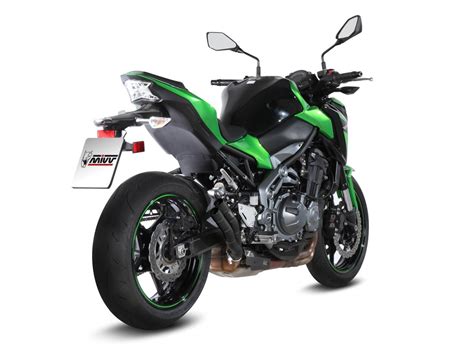 Échappement homologué Mivv DOUBLE GUN en Acier noir pour KAWASAKI Z 900