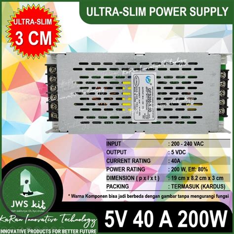 Jual Ultra Slim Tipis Psu Power Supply Switching Adaptor Ac Dc V A