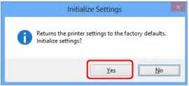 Canon Pixma Manuals Initializing The Network Settings Of The Machine