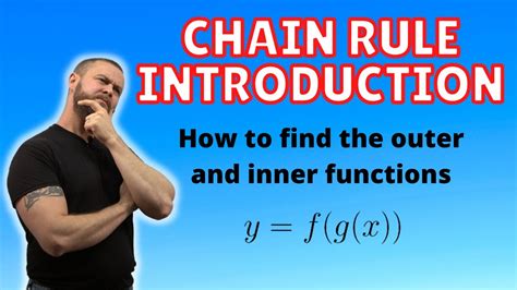 The Chain Rule Identifying The Outer And Inner Functions Calculus 1 Youtube