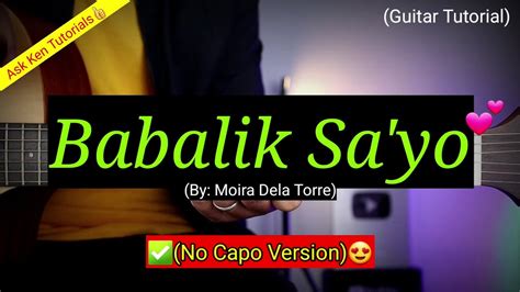 Babalik Sa'yo - Moira 😍 | Guitar Tutorial Chords - Chordify