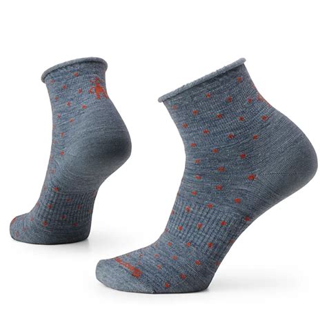 Smartwool Everyday Classic Dot Zero Cushion Ankle Socks Pewter Blue