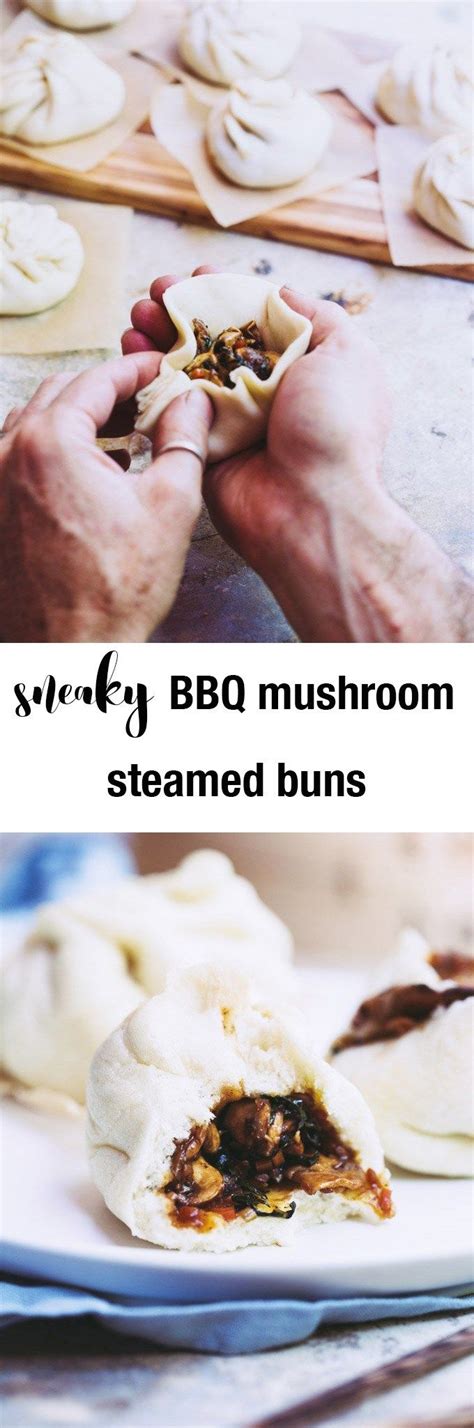 Vegan Bao Buns With Bbq Mushroom Recipe Food Steamed Buns Vegan Dishes