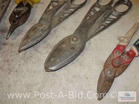 7 Pairs Of Tin Snips, Various - Elsenpeter Auctions & Real Estate, Inc ...