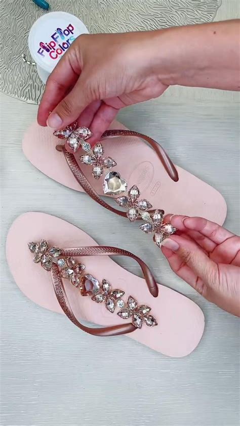 Chanclas Para Mujer Chanclas Personalizadas Zapatos Rhinestone