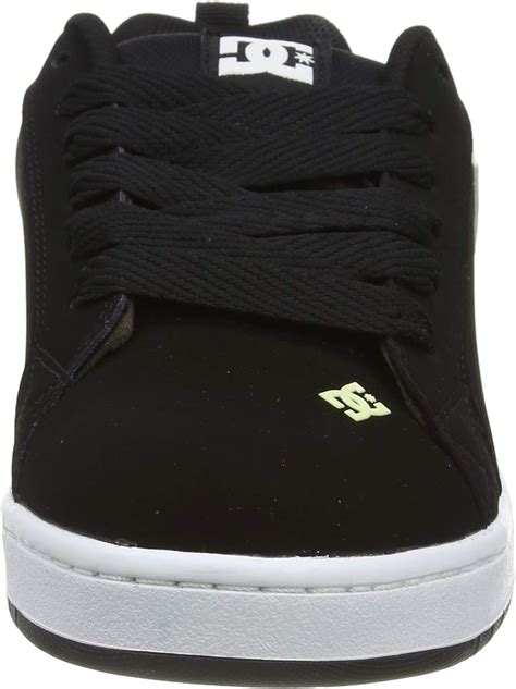 DC Mens Court Graffik Casual Low Top Skate Shoe Sneaker Black DC Shoes