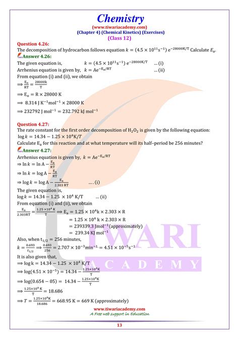 Ncert Solutions For Class Chemistry Chapter In Hindi And English