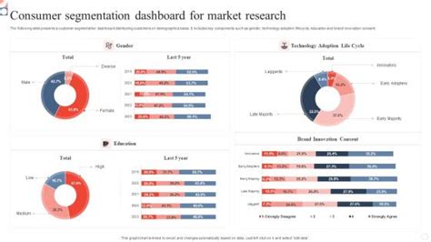 Consumer Segmentation Dashboard For Market Research Formats Pdf