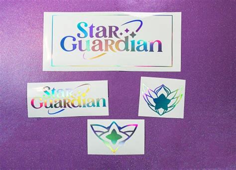 League of Legendsstar Guardian Logo Vinyl Decals Holographic - Etsy