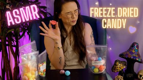 Asmr First Time Trying Freeze Dried Candy 💜 Youtube