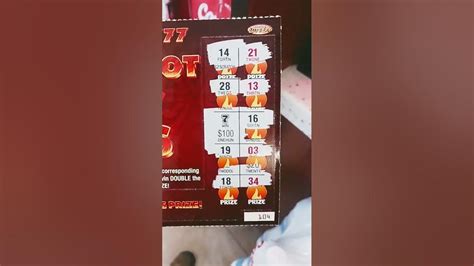 Absolutely Amazing 100 Winner 🏆 On 2 Red Hot 7s Nebraska Lottery