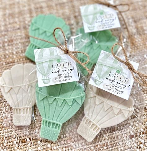 Hot Air Balloon Soap Favors Baby Shower Decor Up And Away Birthday Thank You Gift For Guests