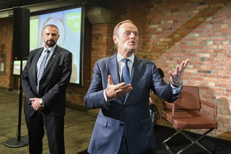 Donald Tusk w Poznaniu Mógłbym dziś liczyć na poparcie rzędu 35 40