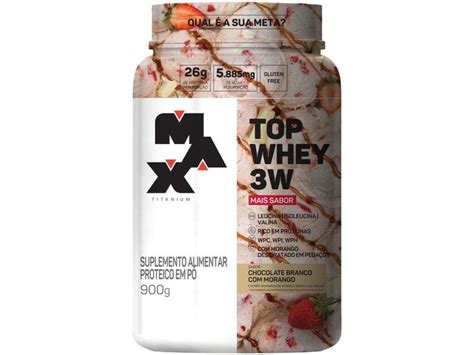 Whey Protein Concentrado Isolado Hidrolisado Max Titanium Top Whey 3W